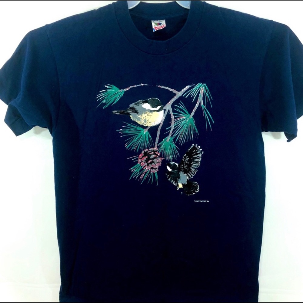 EUC Vtg 93 Fruit or the Loom Tee Hand Painted L